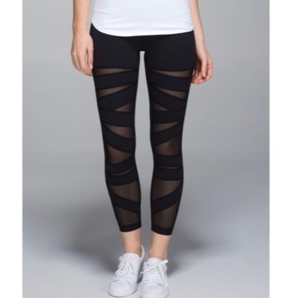 Lululemon High Times Tech Mesh Bandage Black
